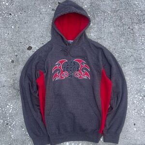 Stylo 90’s “jnco-style” red tribal las vegas dice embroidery